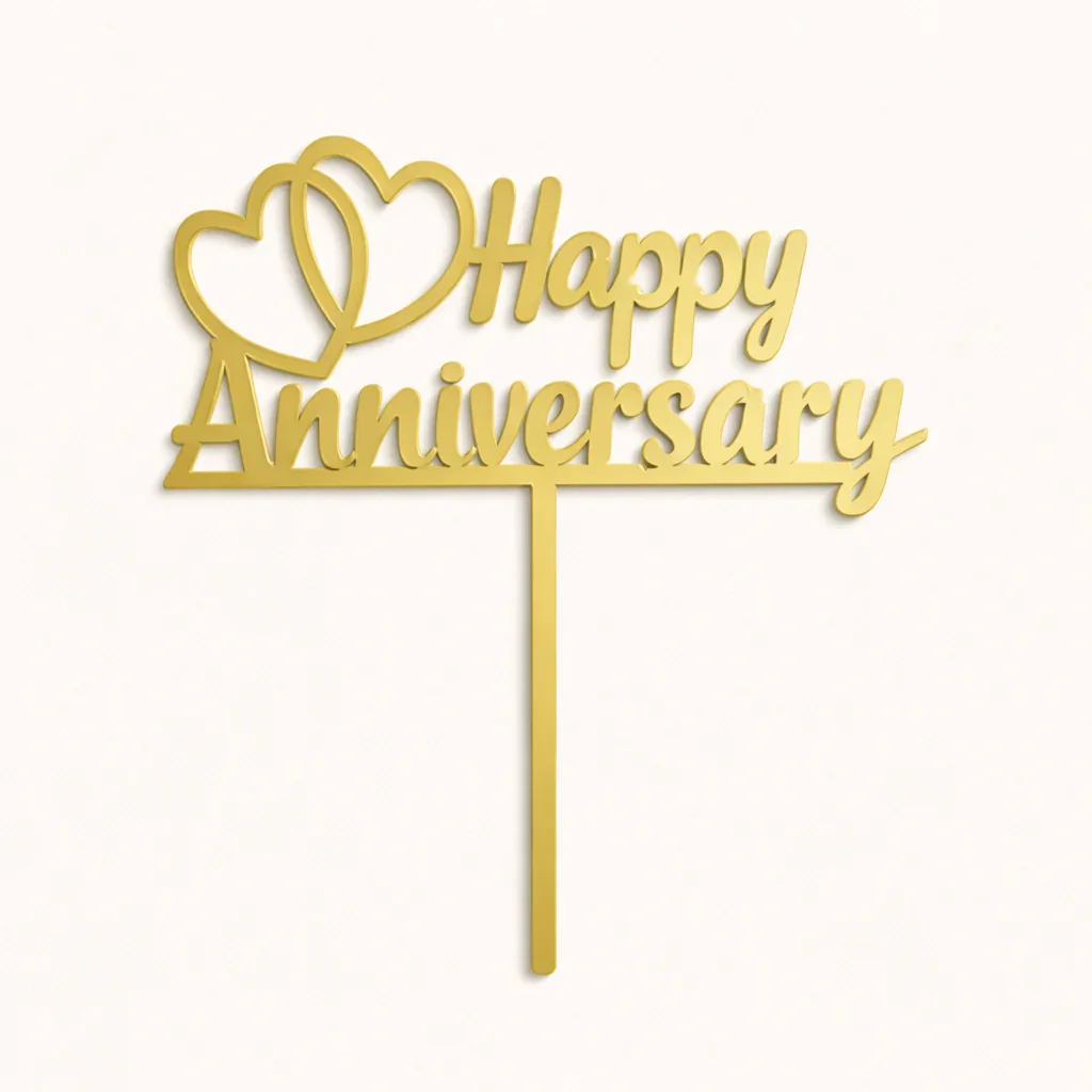 6 Inch | Happy Anniversary Cake Topper | Pack of 5 - Image 10