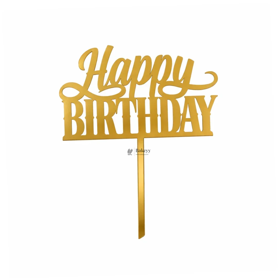 5 Inch Acrylic Cake Topper | Decorative Cake Topper for Celebrations | Assorted designs | Set 3 | Pack of 1 - Image 4