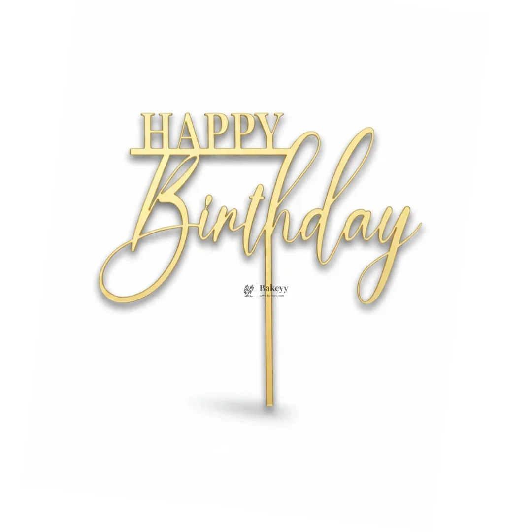 5 Inch Acrylic Cake Topper | Decorative Cake Topper for Celebrations | Assorted designs | Set 3 | Pack of 1 - Image 5
