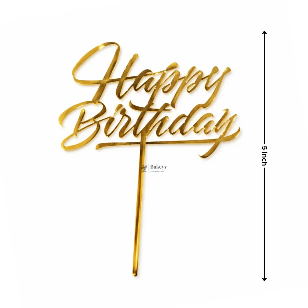 5 Inch Acrylic Cake Topper | Decorative Cake Topper for Celebrations | Assorted designs | Set 2 | Pack of 5 - Image 4