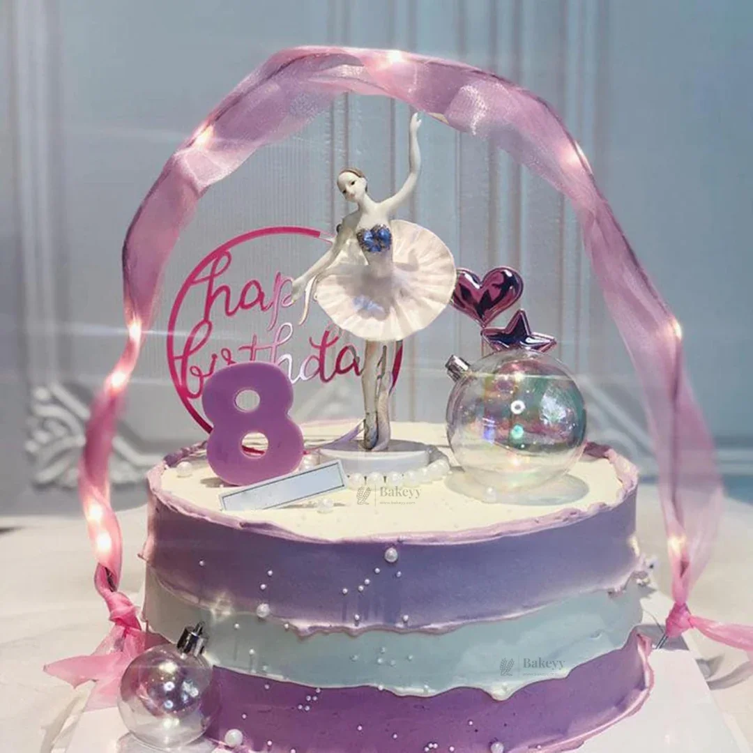 3 Pc | Ballerina Girl Cake Topper Set | Pack of 1 - Image 4