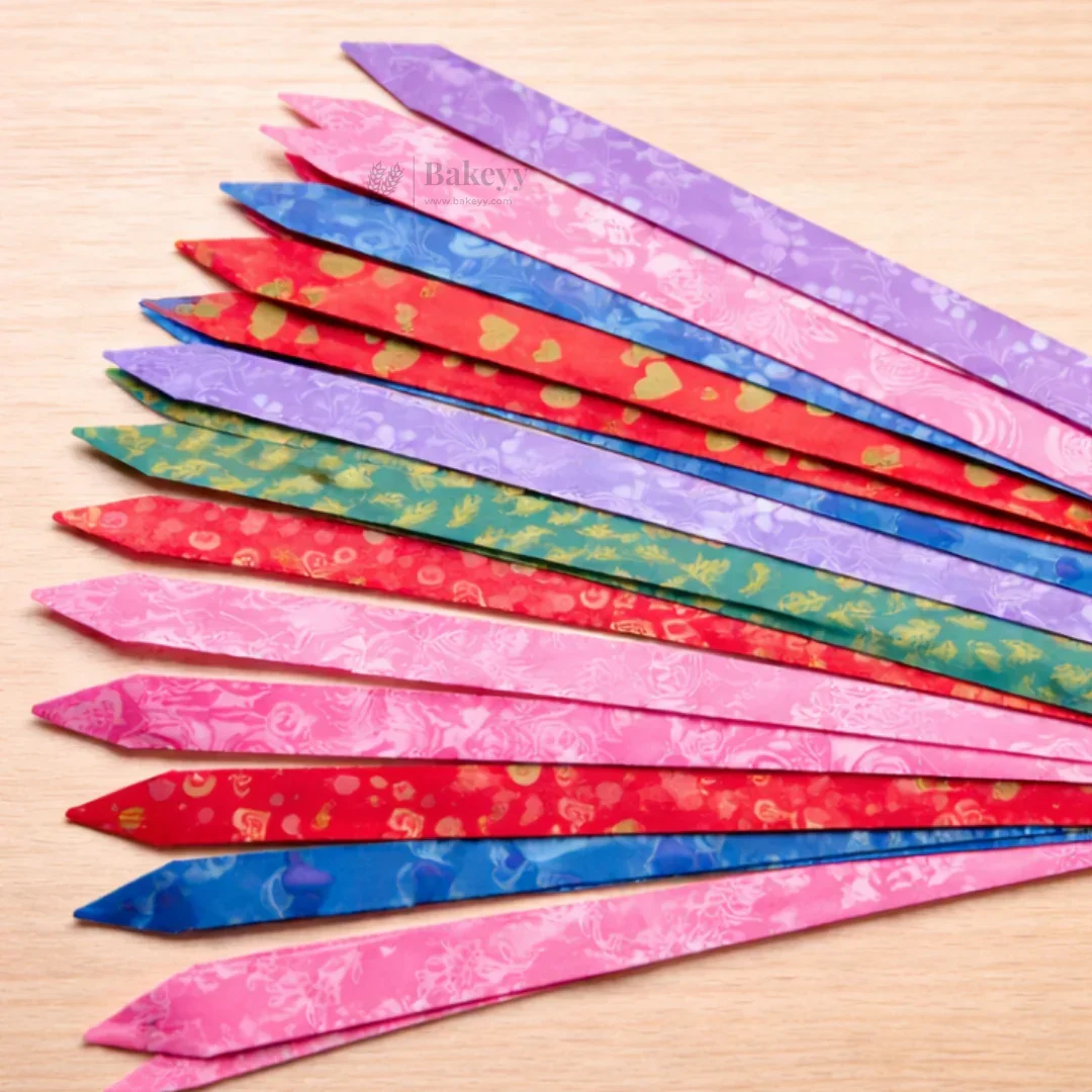 30 cm Pull Up Gift Ribbon Bow | Decorative Pre-Cut Ribbon Strips | Easy Self-Tie Decorative Ribbon for Gift Wrapping & Hampers | Multiple Colours Available | Pack of 10