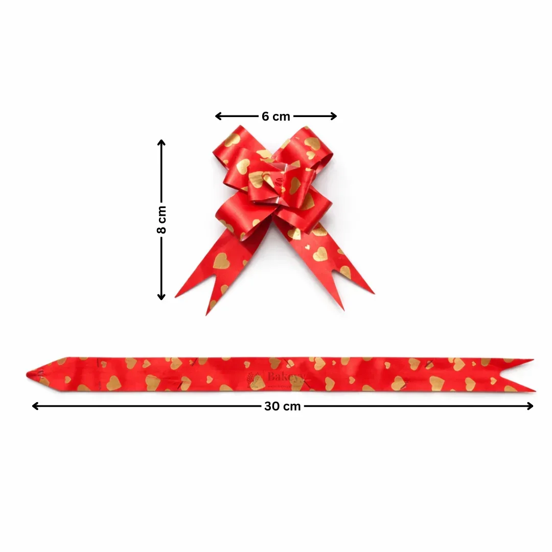 30 cm Pull Up Gift Ribbon Bow | Decorative Pre-Cut Ribbon Strips | Easy Self-Tie Decorative Ribbon for Gift Wrapping & Hampers | Multiple Colours Available | Pack of 10 - Image 2