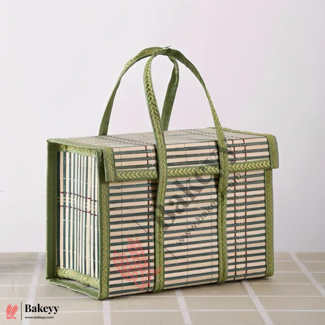 Green Wooden baskets | 1 Piece - Image 2