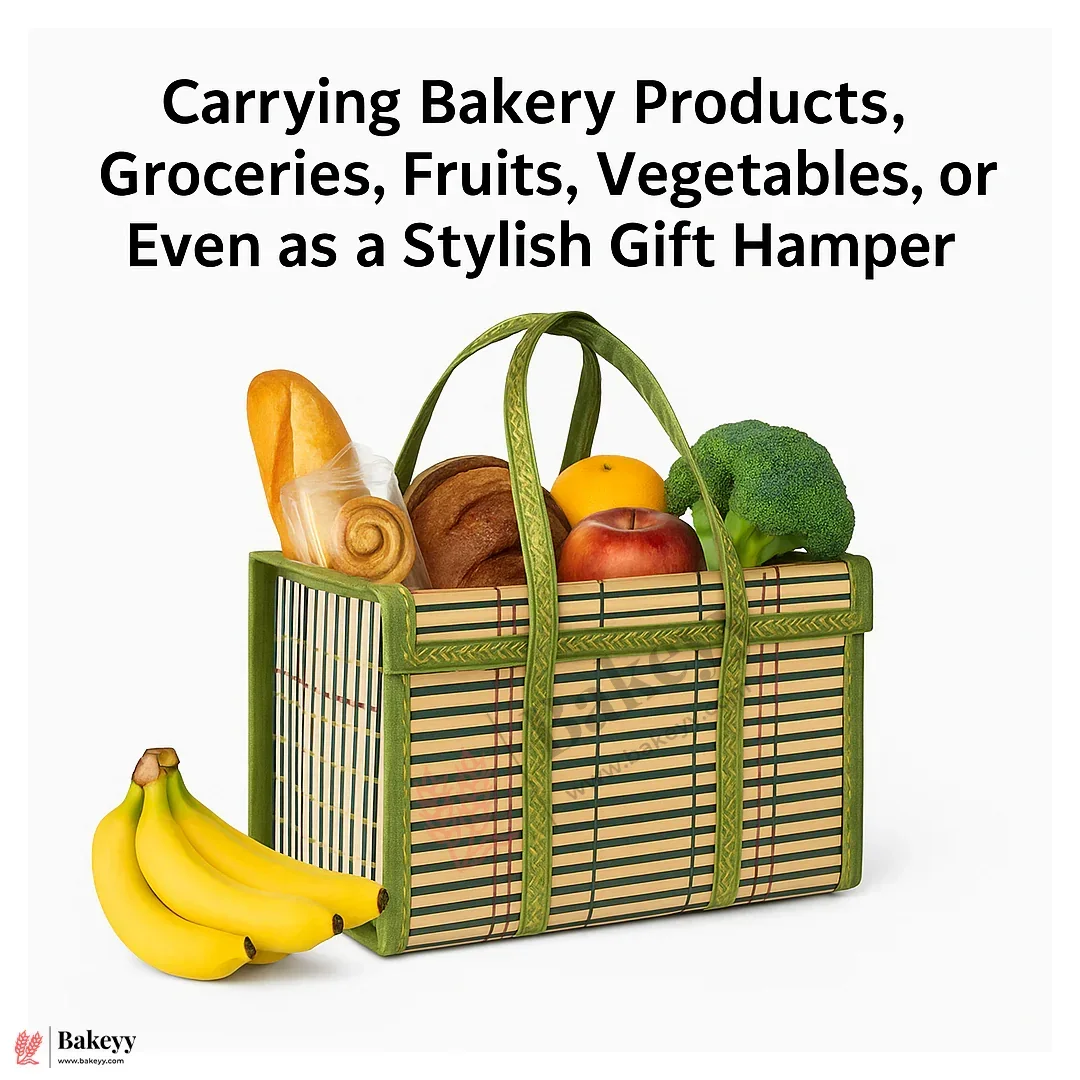 Green Wooden baskets | 1 Piece - Image 3