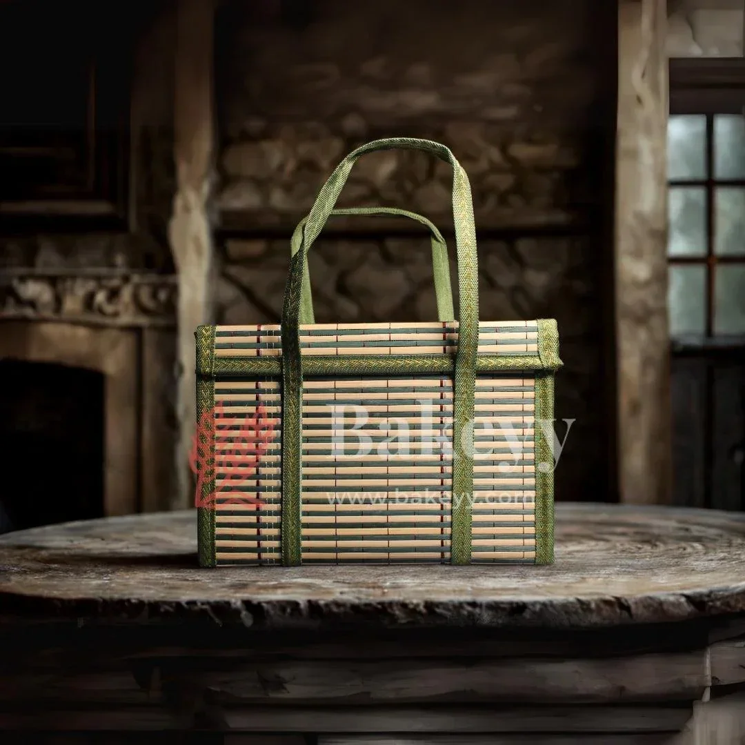 Green Wooden baskets | 1 Piece - Image 4