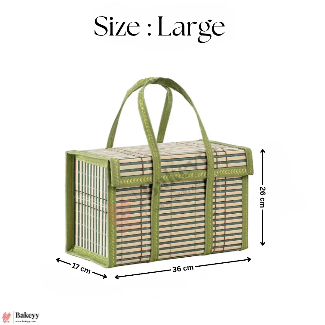 Green Wooden baskets | 1 Piece - Image 6