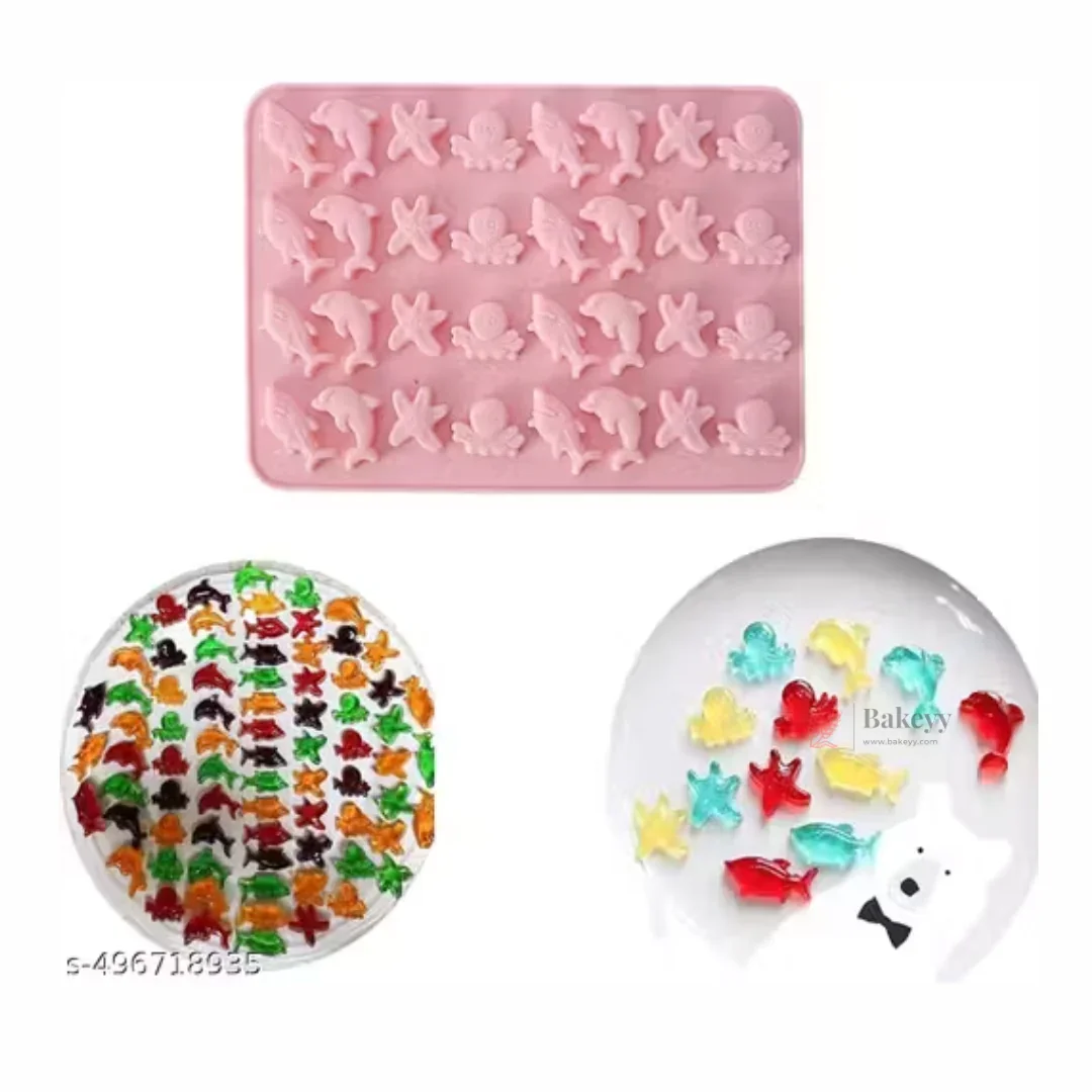 32 Cavity Ocean Theme Silicone Chocolate Mould | Pack of 1 - Image 4