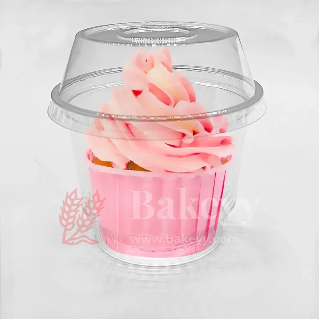 350 ML | Round Transparent Cup with Dome Lid | Dessert Containers | Pack of 50 - Image 5
