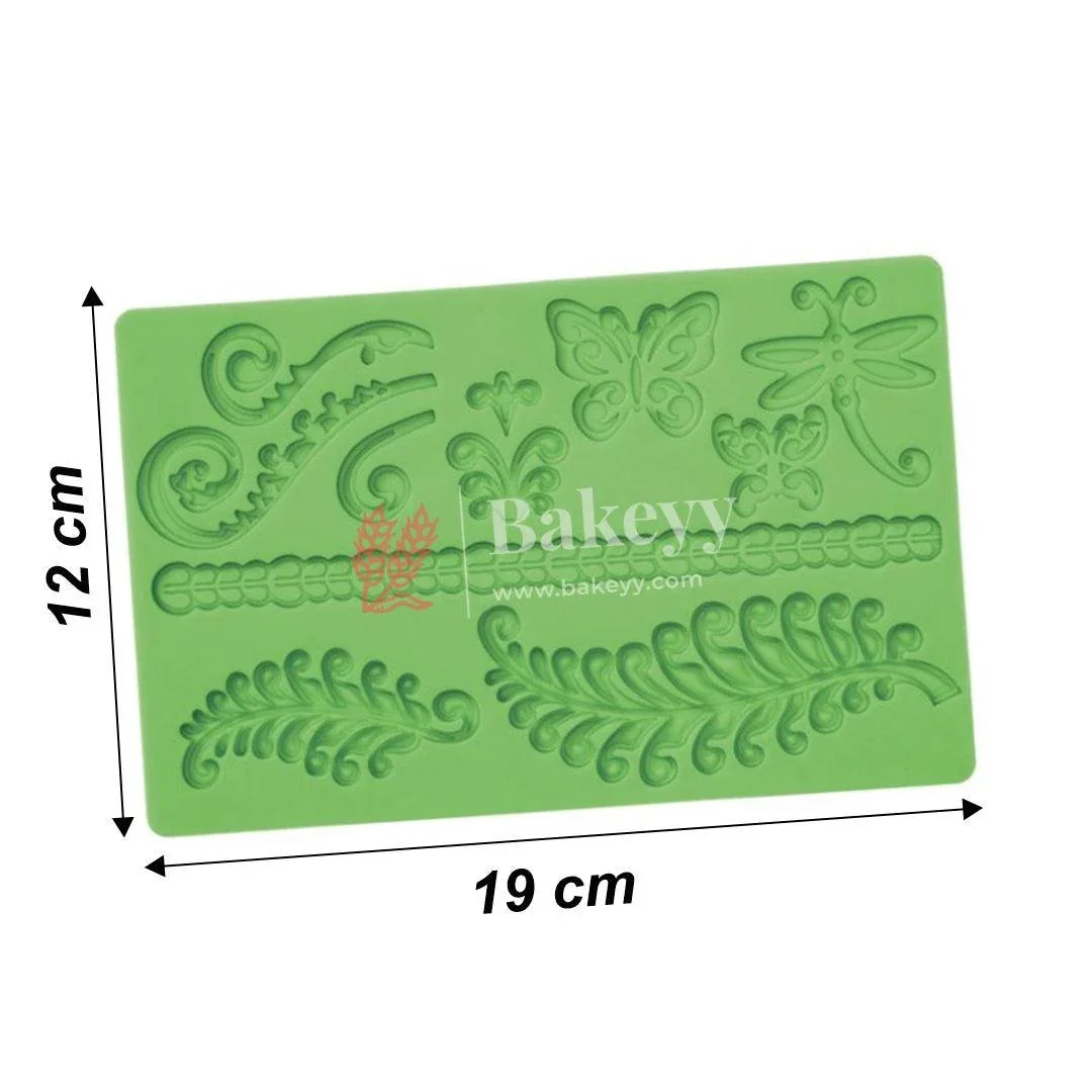 3D Silicone Butterfly and plant Shaped Baking Mould Fondant Cake Tool Chocolate Candy Cookies Pastry Soap Moulds - Image 3