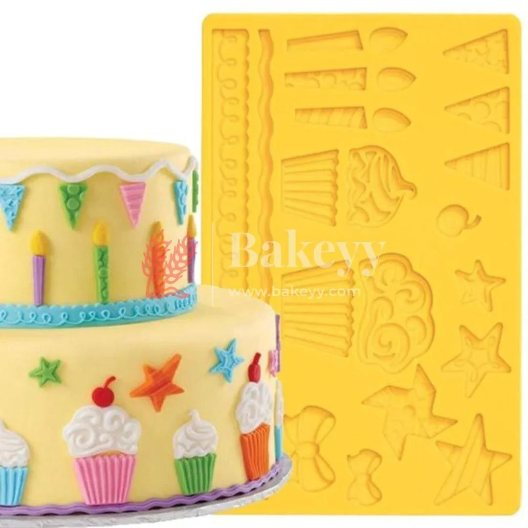 3D Silicone candles and birthday decorative  Shaped Baking Mould Fondant Cake Tool Chocolate Candy Cookies Pastry Soap Moulds