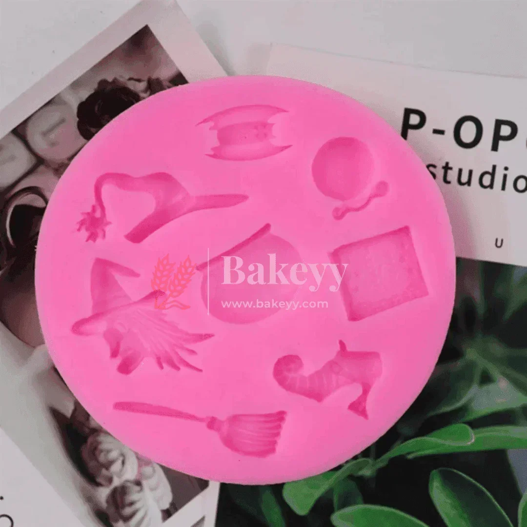 3D Halloween Silicone Fondant Mould – Witch & Magic-Themed Baking Mold - Image 4
