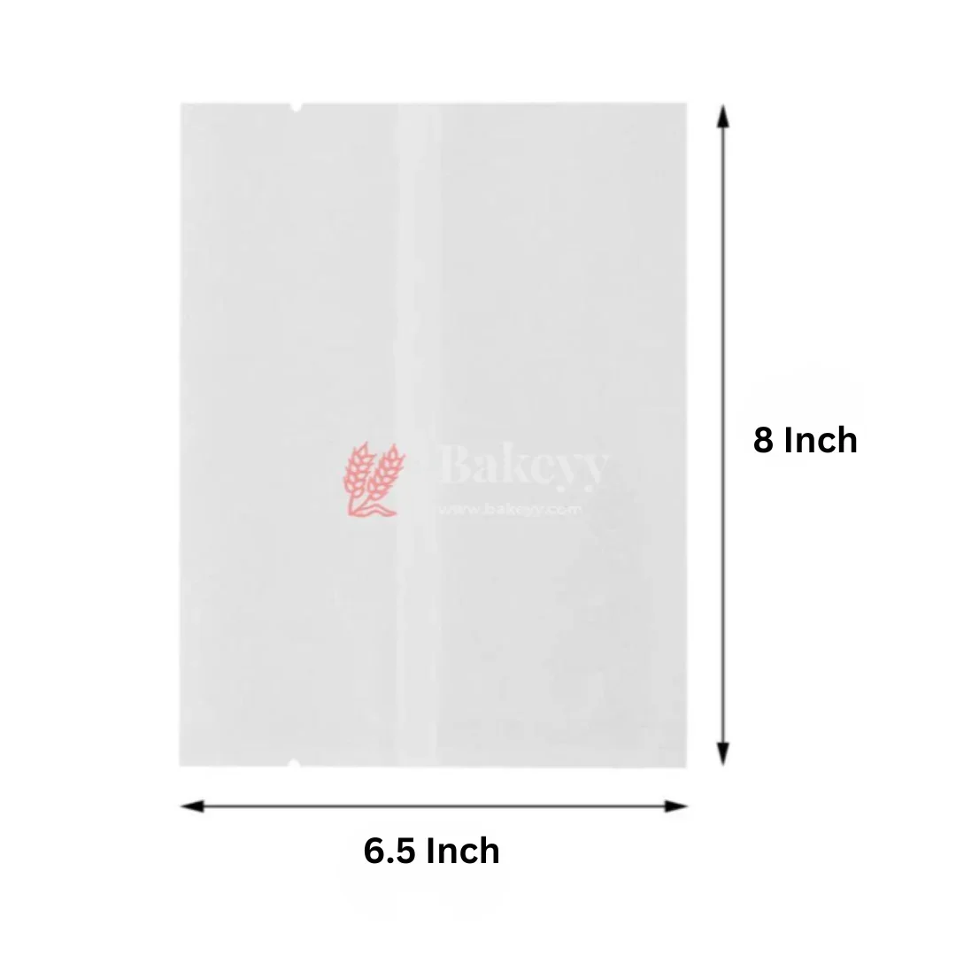 Cookie Pouches | Paper Bags | Glassine Bags | Flat Bakery Sleeves | White | Pack of 100 - Image 7