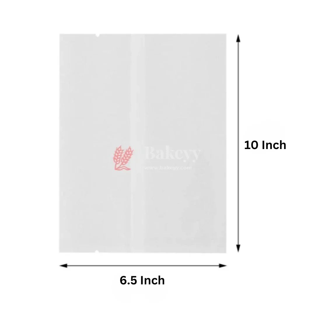 Cookie Pouches | Paper Bags | Glassine Bags | Flat Bakery Sleeves | White | Pack of 100 - Image 8