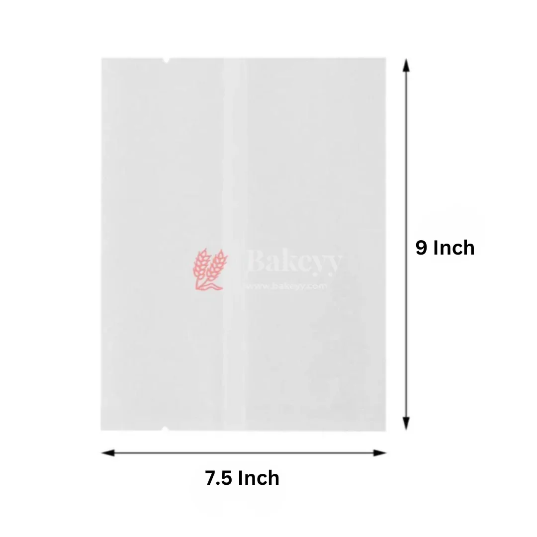 Cookie Pouches | Paper Bags | Glassine Bags | Flat Bakery Sleeves | White | Pack of 100 - Image 9