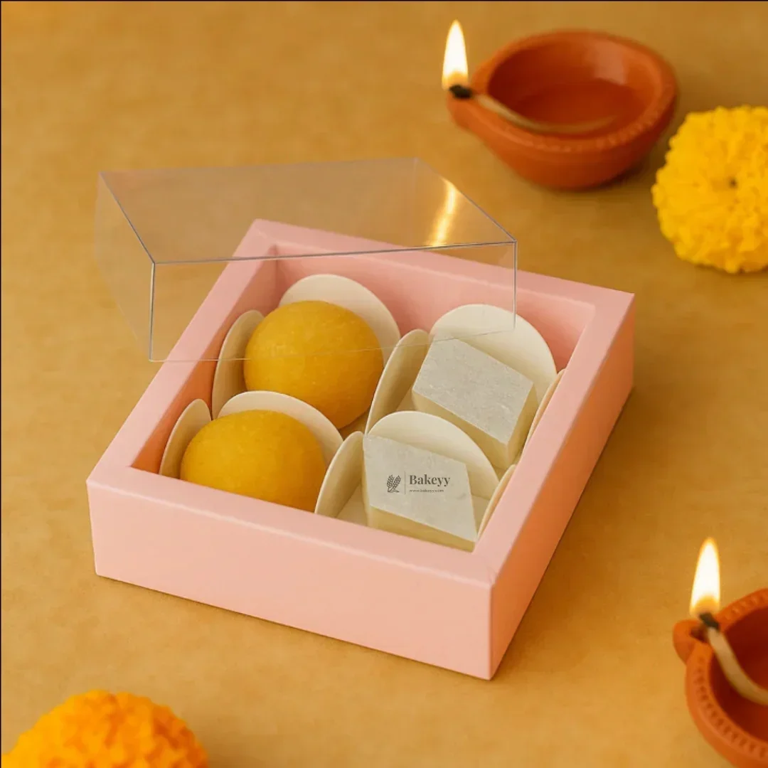 4 Cavity Chocolate Box | Multiple Colors Available | Cavity Box | Pack of 50 - Image 5