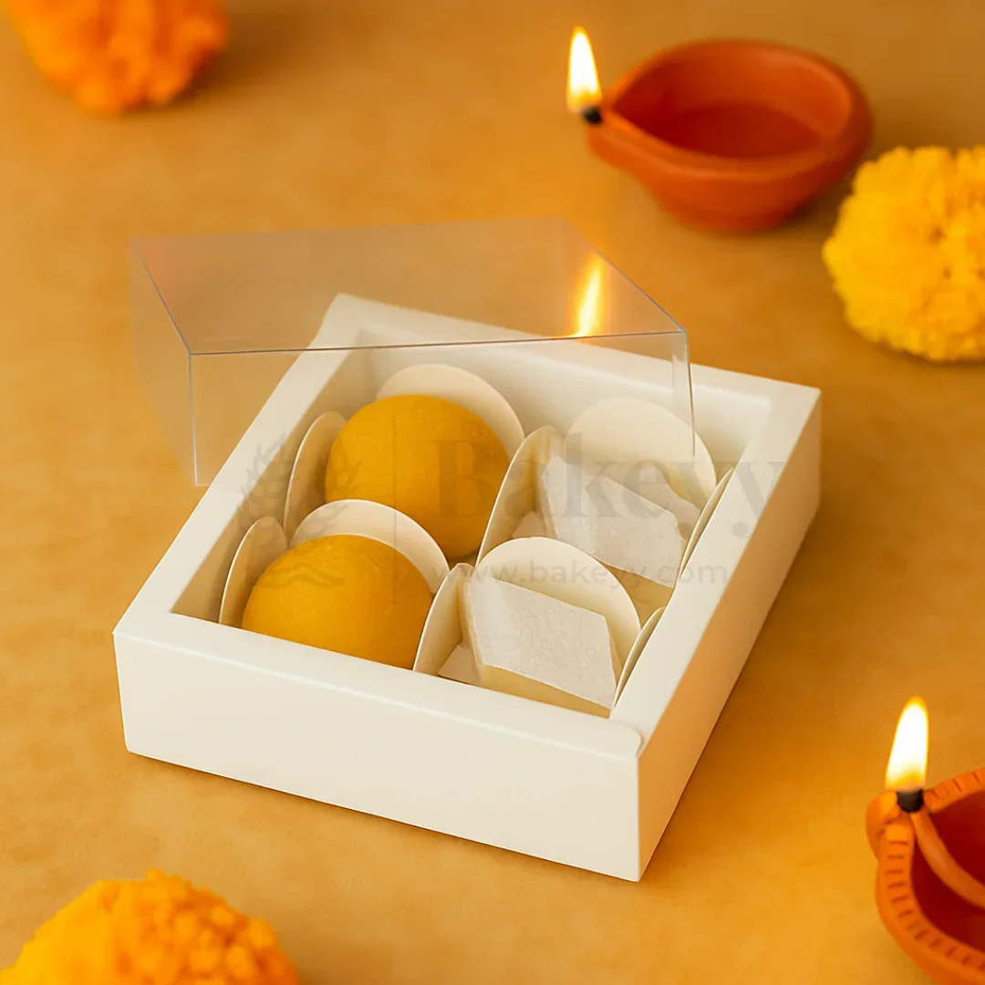 4 Cavity Chocolate Box | Multiple Colors Available | Cavity Box | Pack of 50 - Image 7