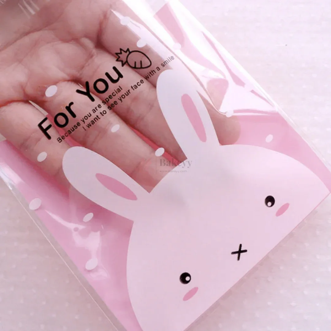 17x14 cm | Printed Cellophane Cookie Pouch Set | Resealable Transparent Gift Packaging | Pack of 100 - Image 3