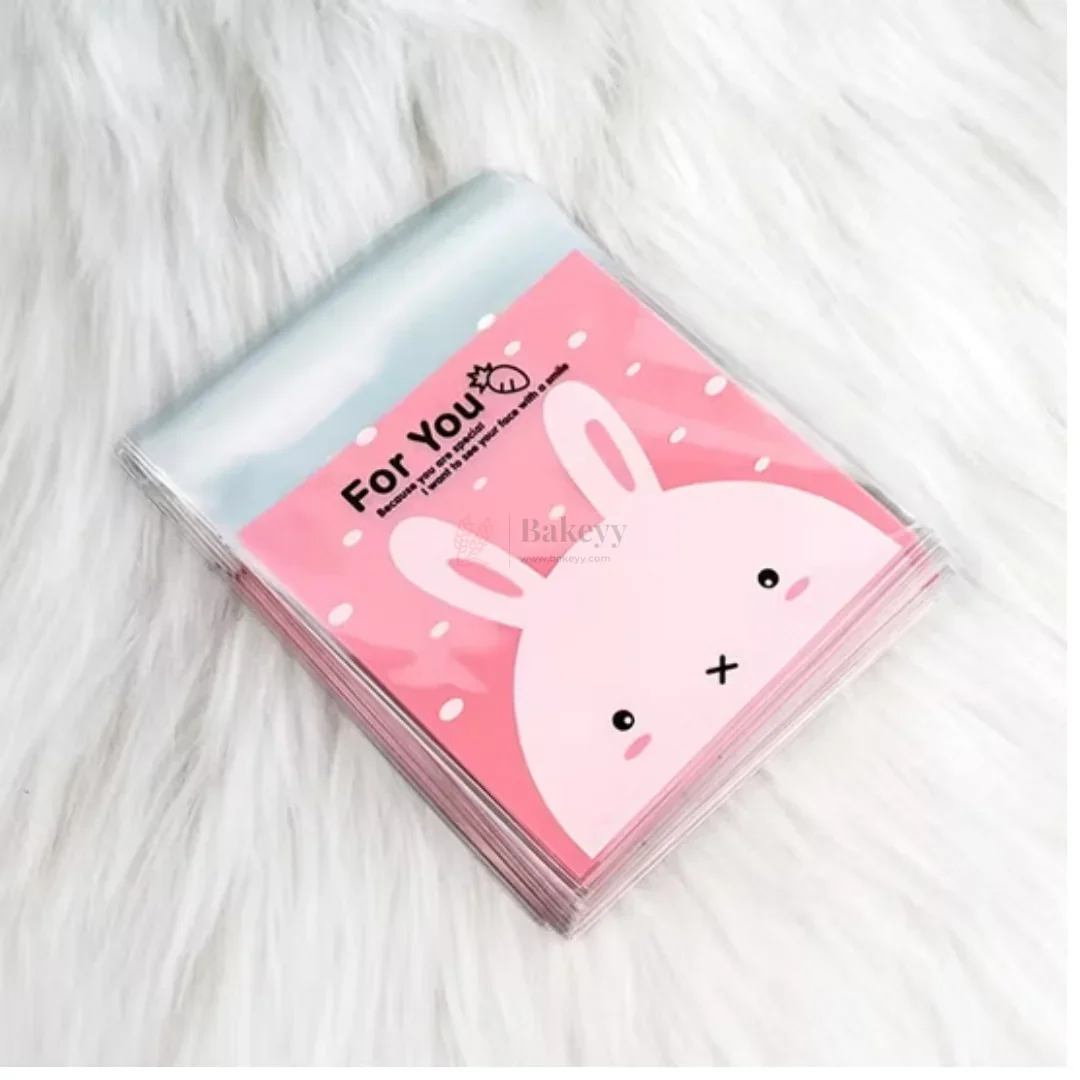 17x14 cm | Printed Cellophane Cookie Pouch Set | Resealable Transparent Gift Packaging | Pack of 100 - Image 7
