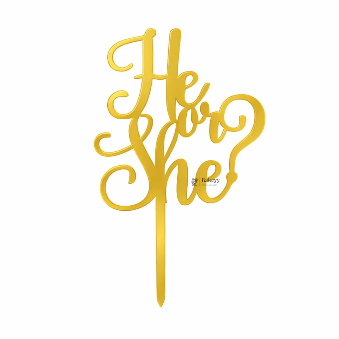 4 Inch Gold Acrylic Baby Shower Cake Topper | Oh Baby, Mom To Be & Baby Shower Designs | Pack of 5 - Image 8