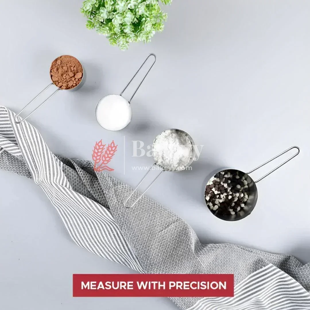 4 Piece Measuring Cup Set Stainless Steel - Image 2