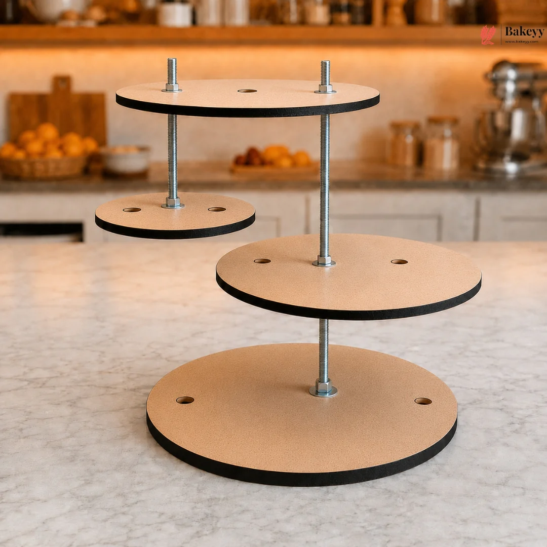 4 Tier Anti-Gravity Cake Stand | Cakes & Cupcakes | Pack of 1 - Image 3