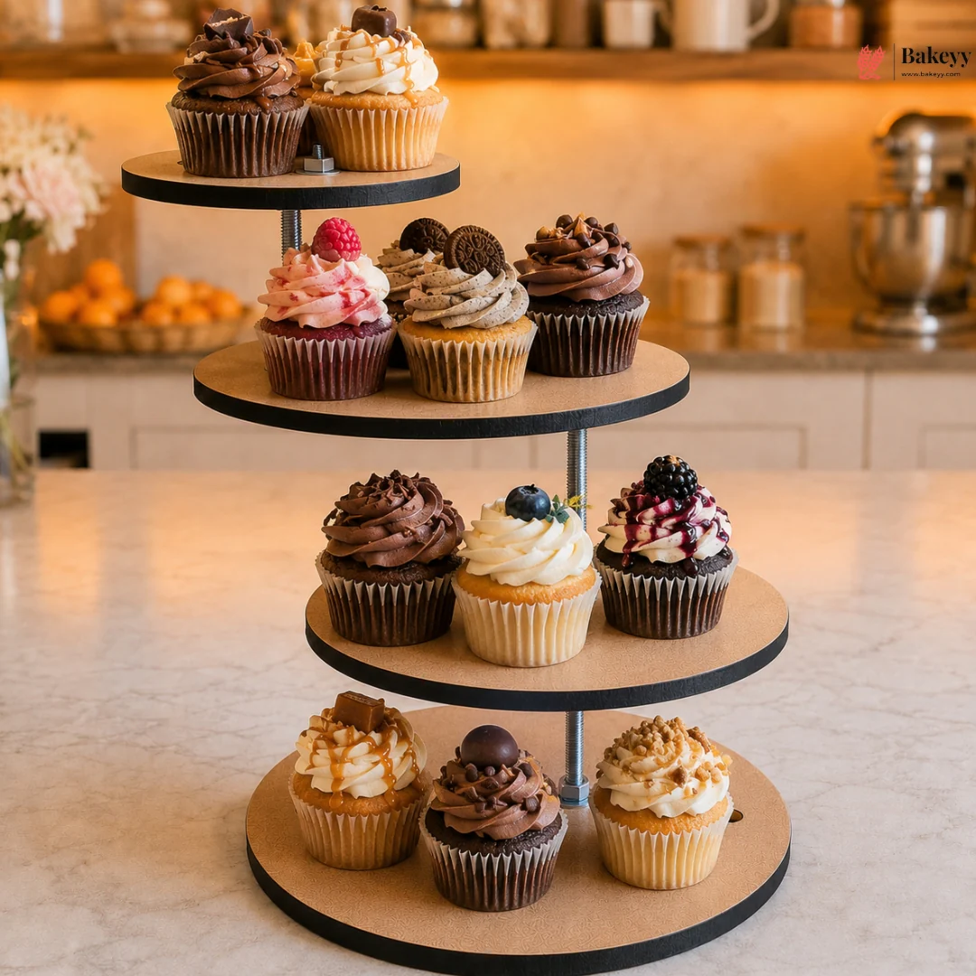4 Tier Anti-Gravity Cake Stand | Cakes & Cupcakes | Pack of 1 - Image 5