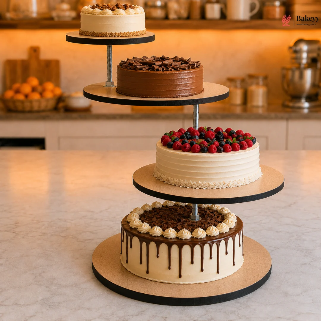4 Tier Anti-Gravity Cake Stand | Cakes & Cupcakes | Pack of 1 - Image 6