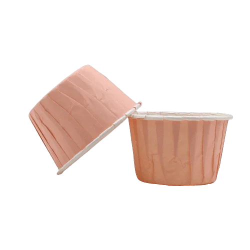 4435 Plain Baby Pink Muffin Cup | Curl Edge | Cupcake Liner | Medium | Pack Of 100