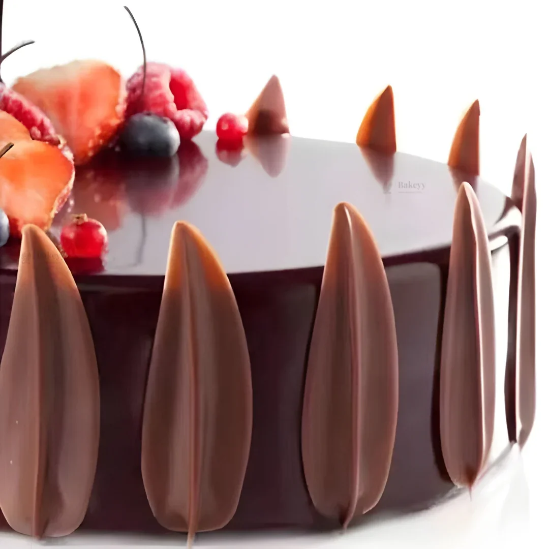 5 Cavity Leaf Petal Silicone Mould | Elongated Botanical Shape for Chocolates & Desserts | Pack of 1 - Image 4