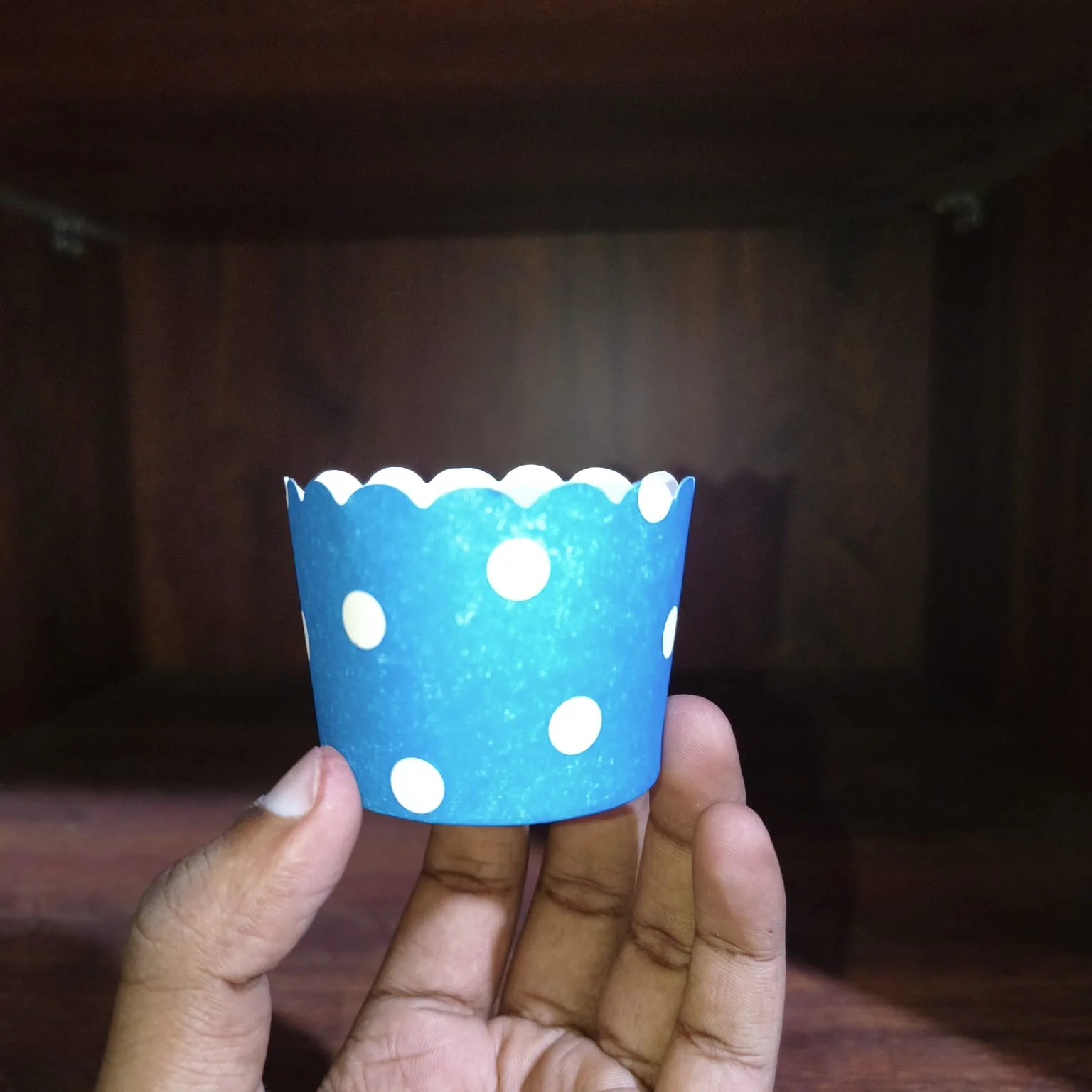 5 Cm | Big Polka Dot Muffin Cups | Scalloped Paper Cupcake Liners | Pack of 50 - Image 4
