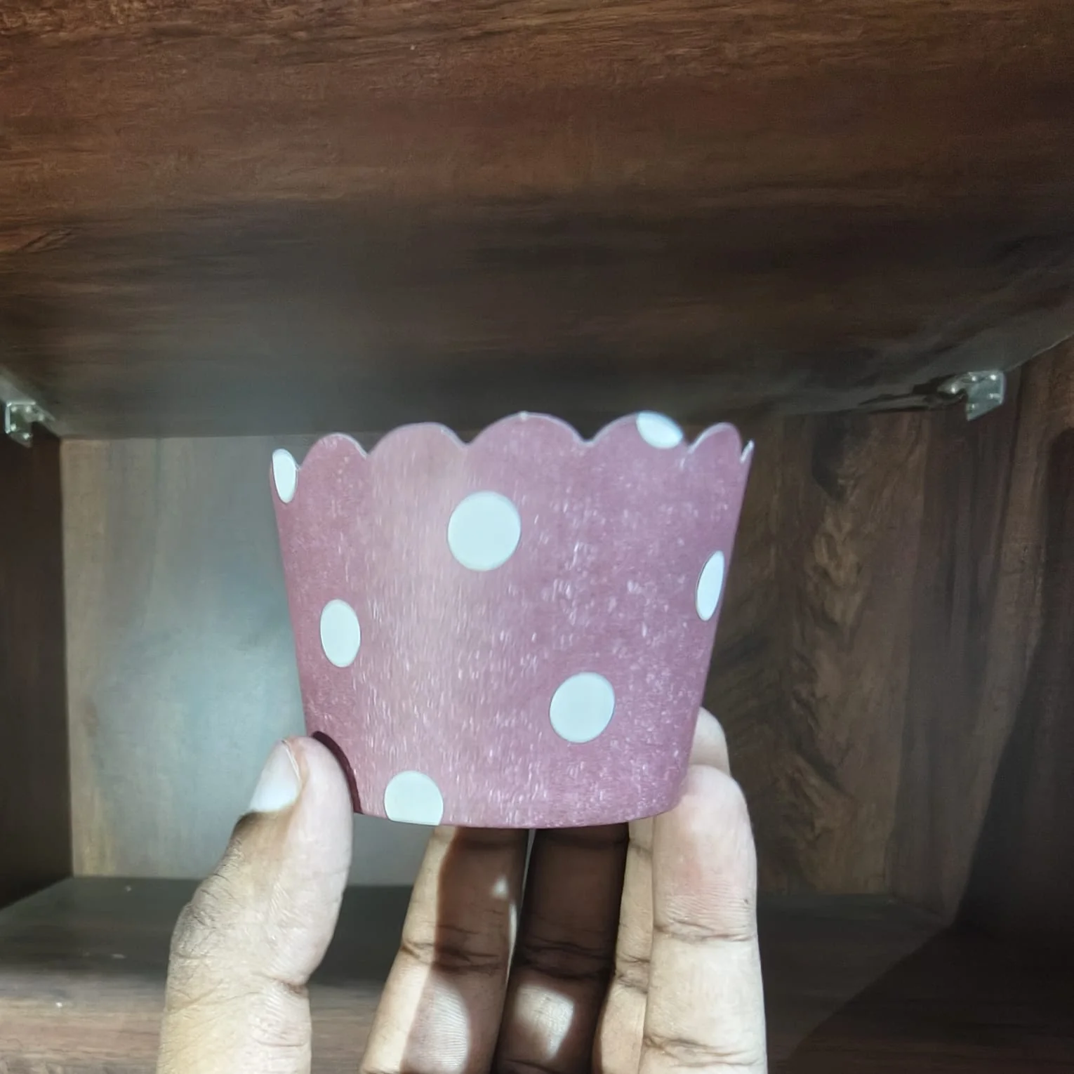 5 Cm | Big Polka Dot Muffin Cups | Scalloped Paper Cupcake Liners | Pack of 50 - Image 5