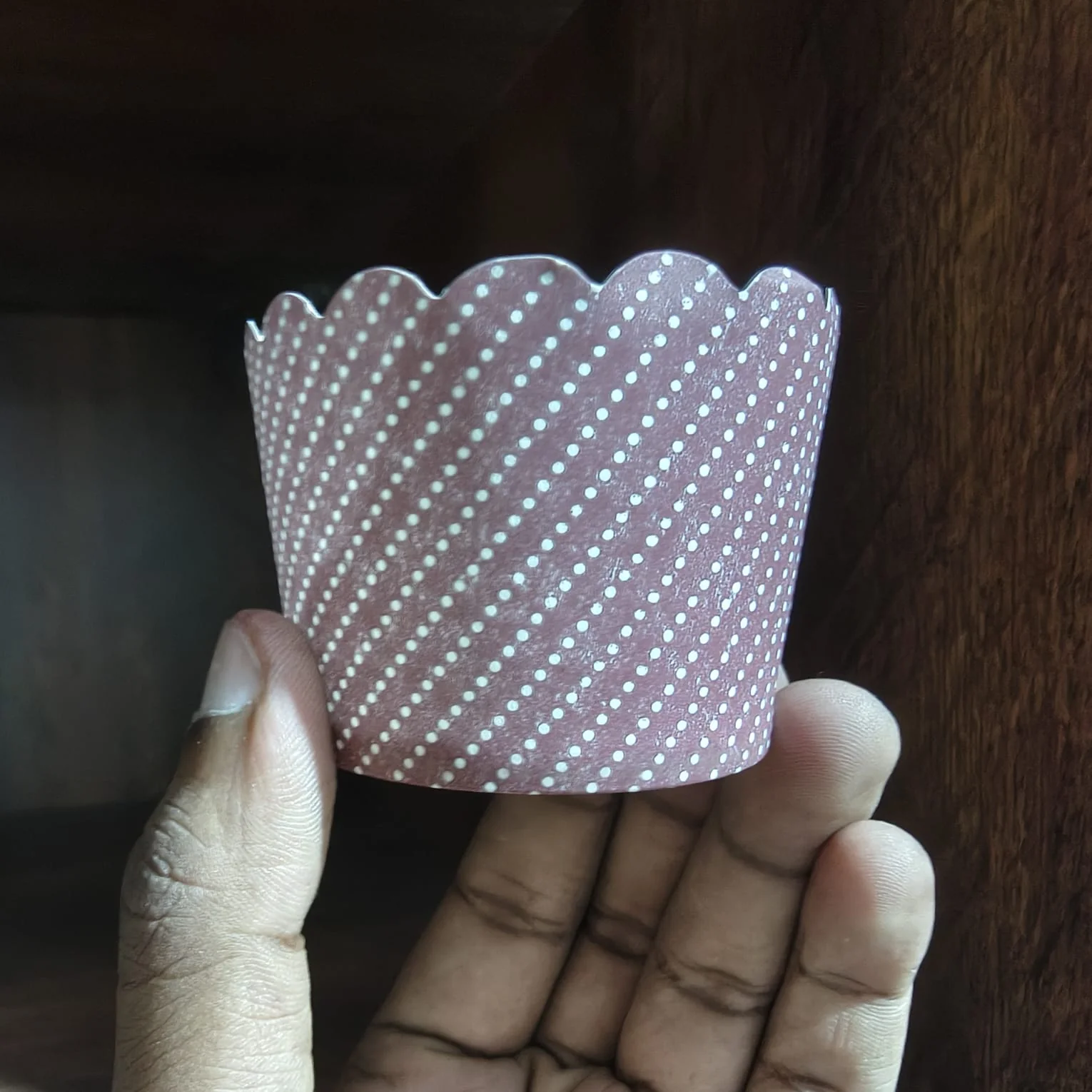 5 Cm | Mini Polka Dot Scallop Edge Cupcake Liners | Baking Cups | Pack of 50 - Image 7