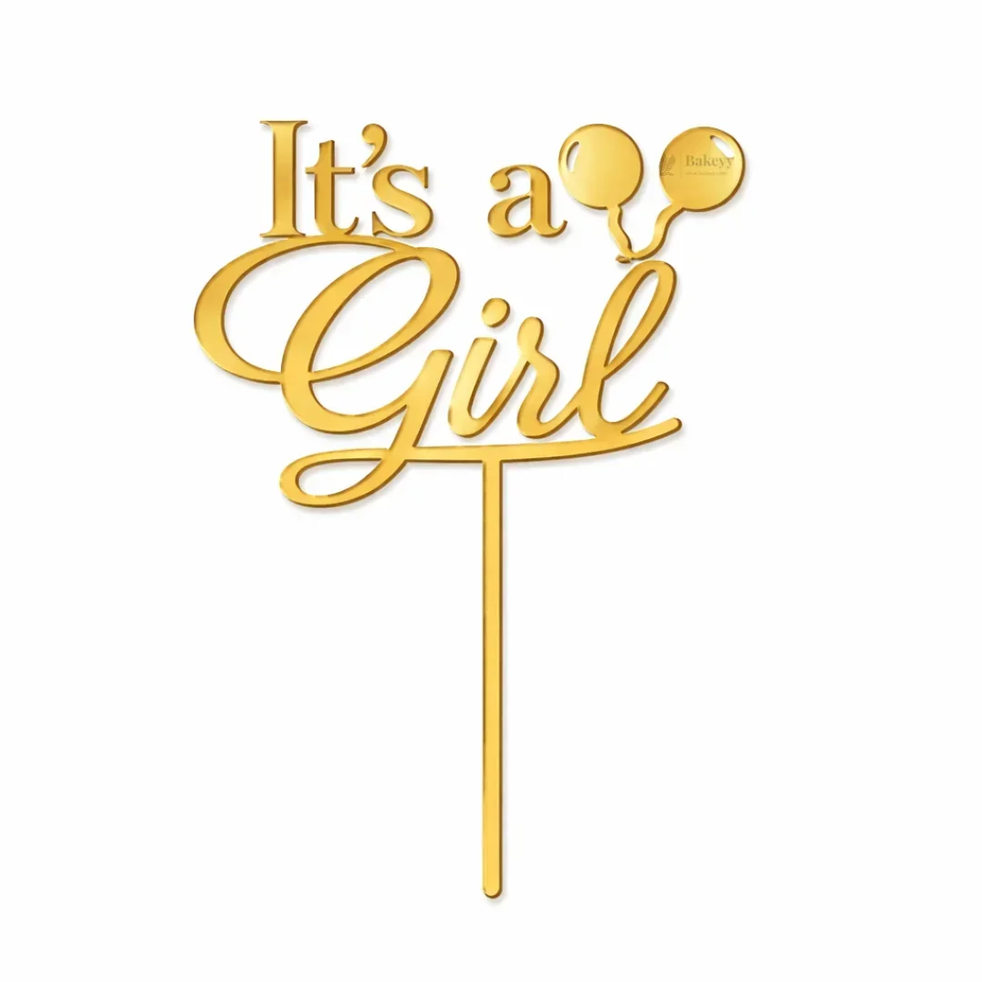 4 Inch It’s a Girl / It’s a Boy Acrylic Cake Topper | Baby Shower & Gender Reveal Cake Décor | Multiple Designs | Pack of 5 - Image 4