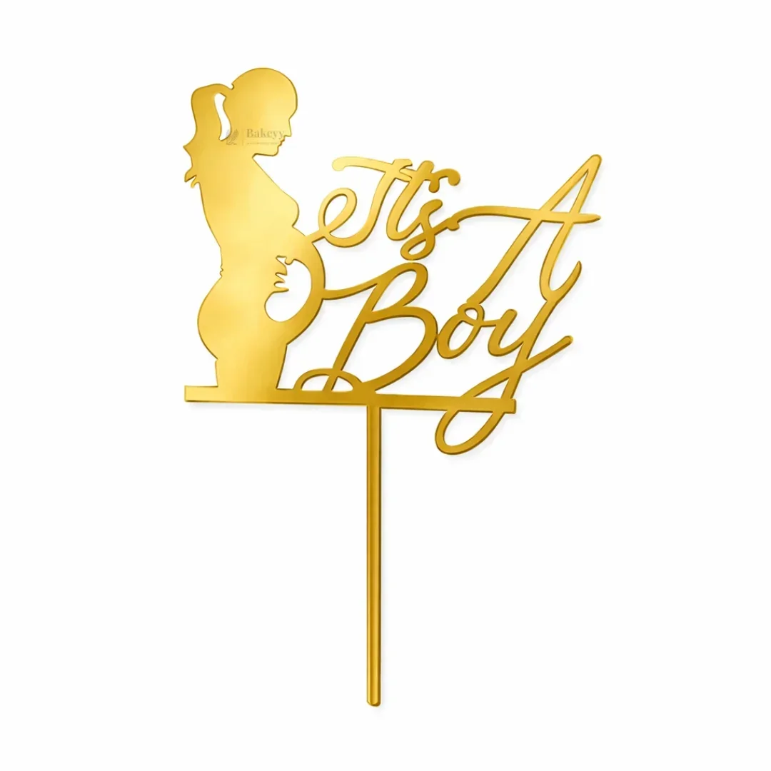4 Inch It’s a Girl / It’s a Boy Acrylic Cake Topper | Baby Shower & Gender Reveal Cake Décor | Multiple Designs | Pack of 5 - Image 7