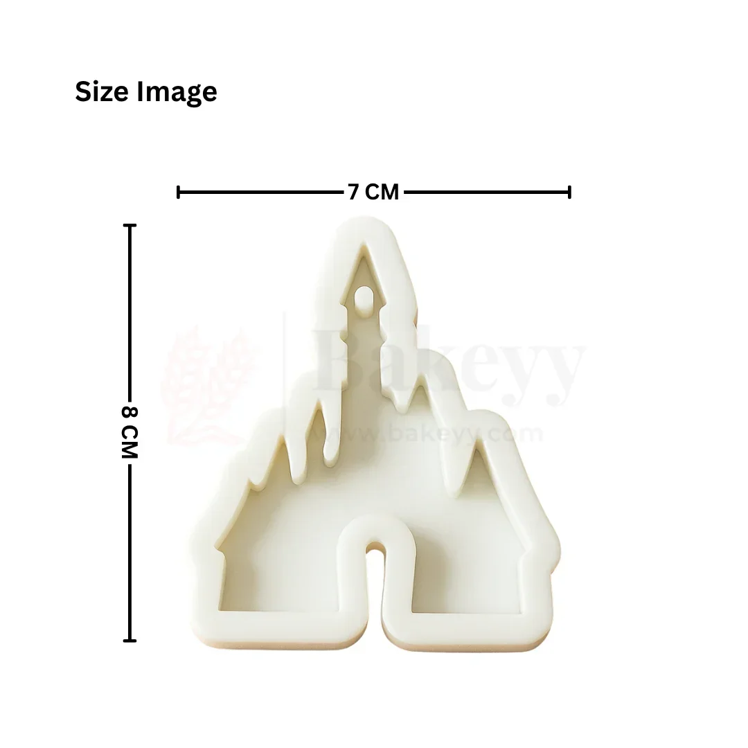 526 - Mountain Castle Silicone Fondant Mould – 1 Piece - Image 2