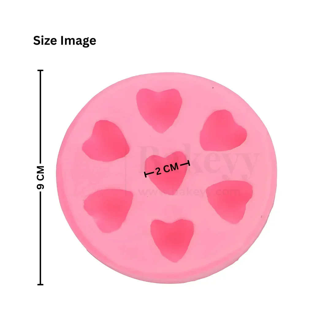 545 | Hearts Shapes Silicone Mould - 1 Piece - Image 2