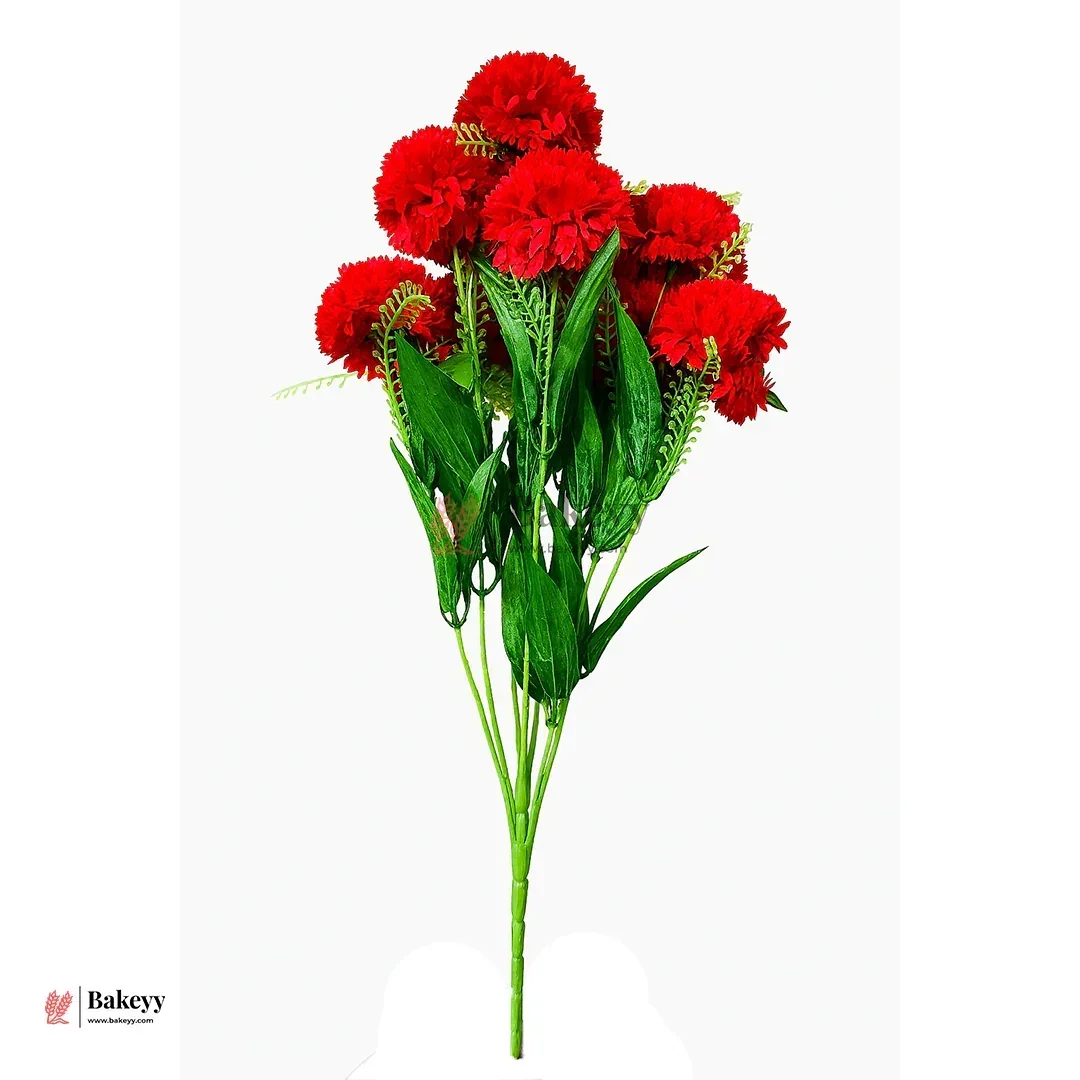 56 Cm - Artificial Dahlia Flowers With Stem | 1 Bunch - Image 3