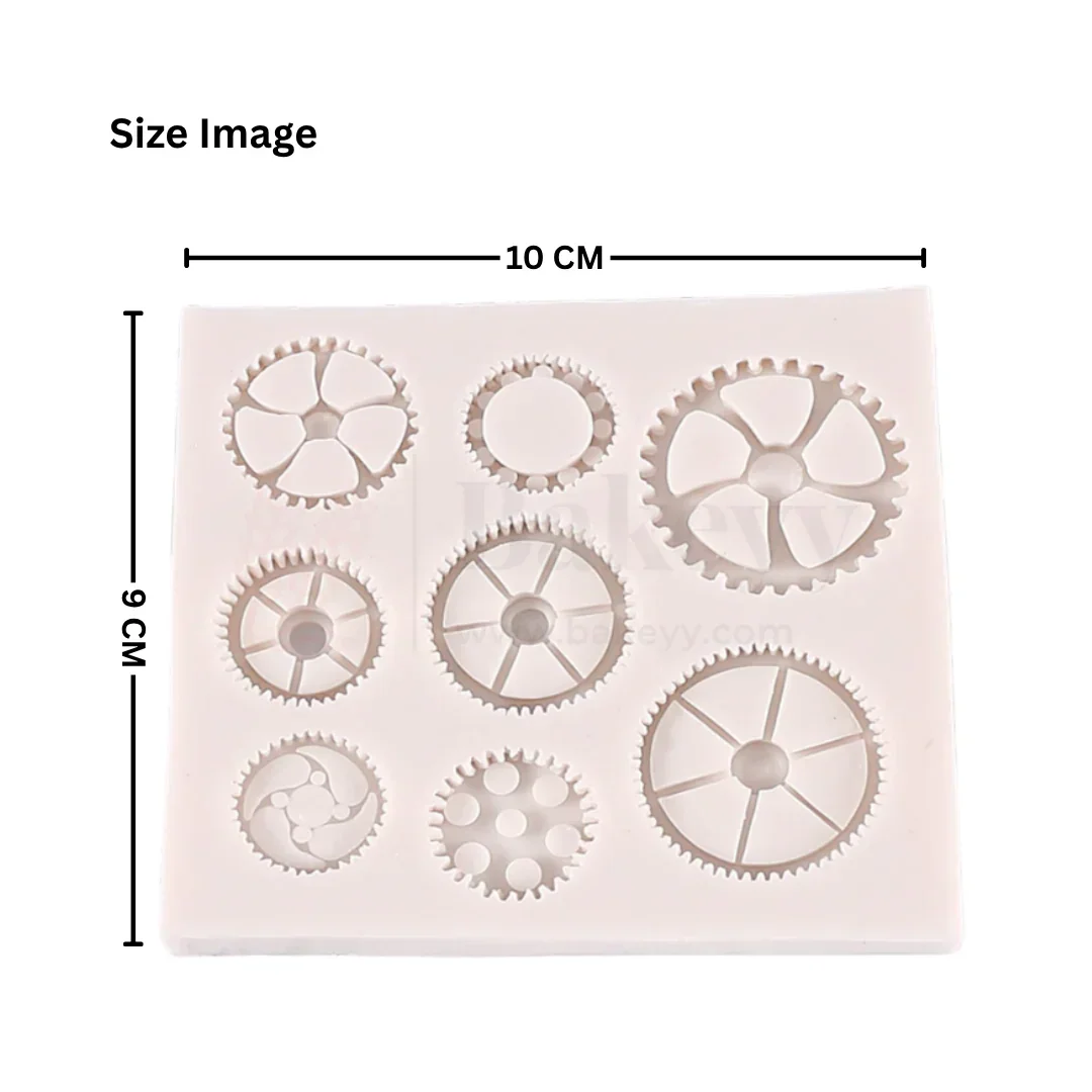 573 | Gear Shapes Silicone Mould - 1 Piece - Image 2