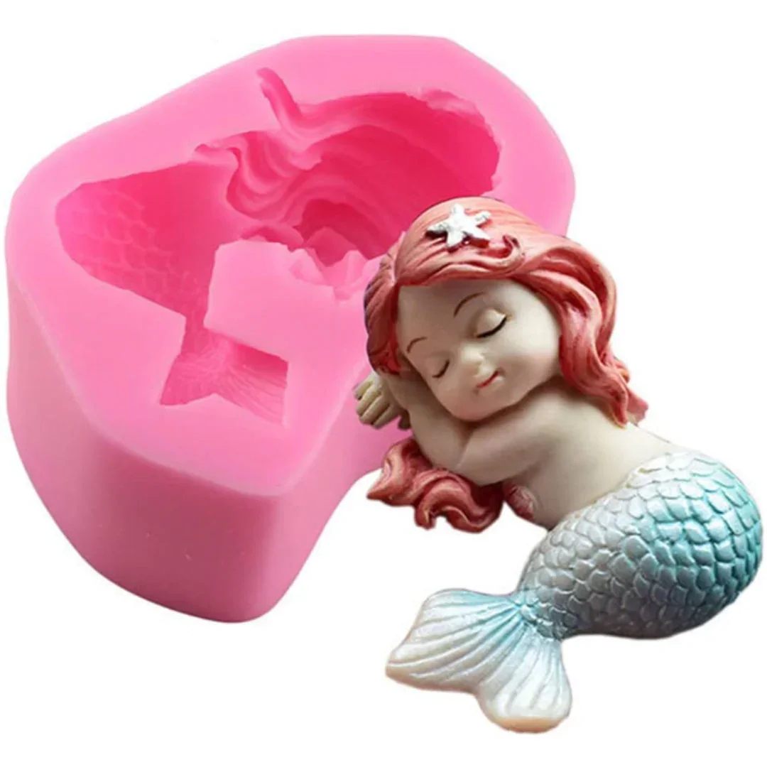 579 | Mermaid Shape Silicone Mould - 1 Piece - Image 3