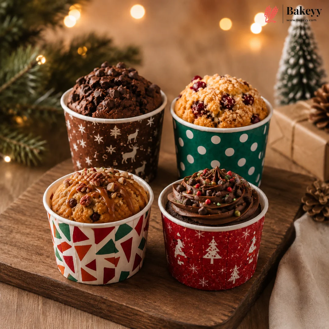 Size 5 | Christmas Decorative Muffin Cup | Curl Edge | Cupcake Liner | Pack of 100 - Image 11