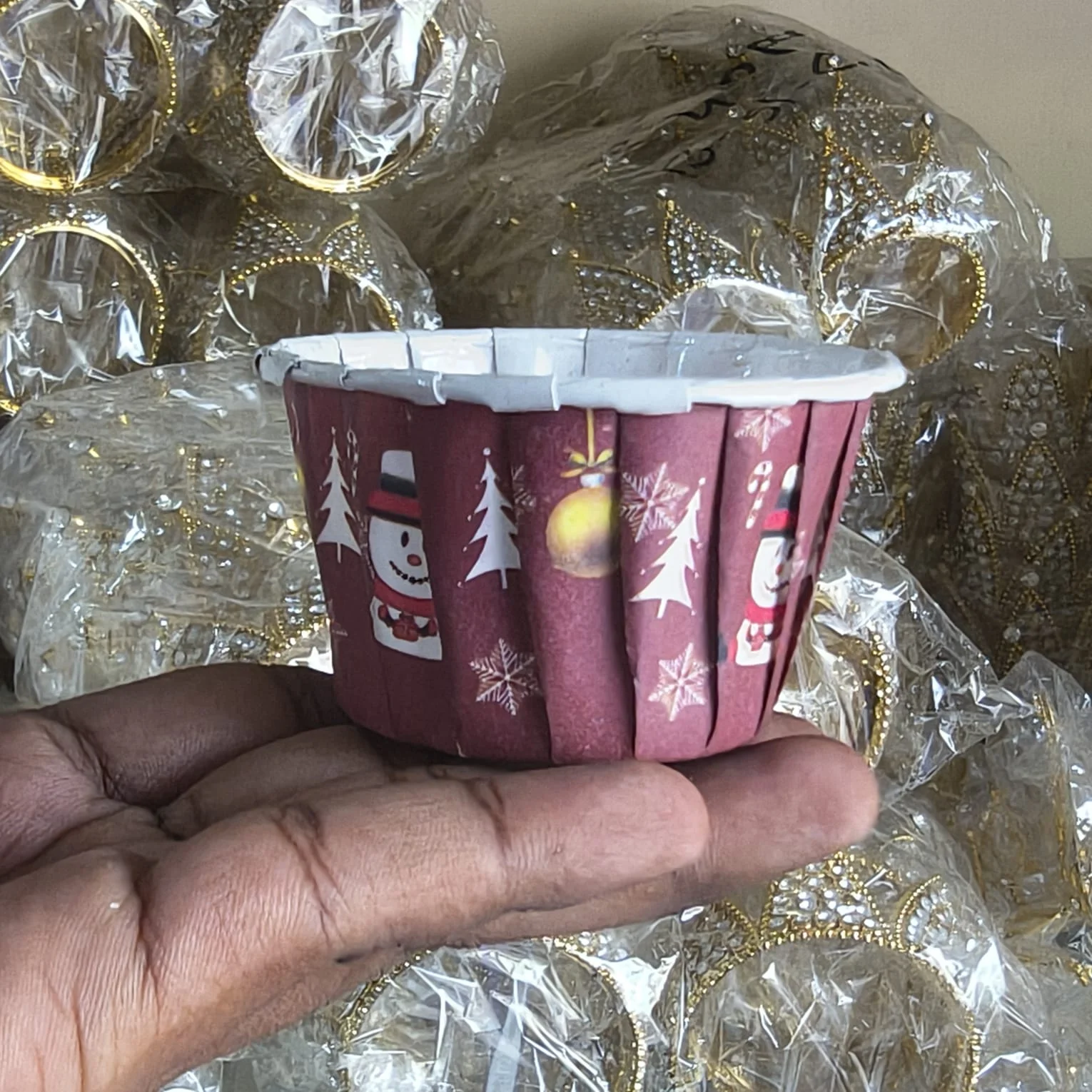 Size 5 | Christmas Decorative Muffin Cup | Curl Edge | Cupcake Liner | Pack of 100 - Image 7