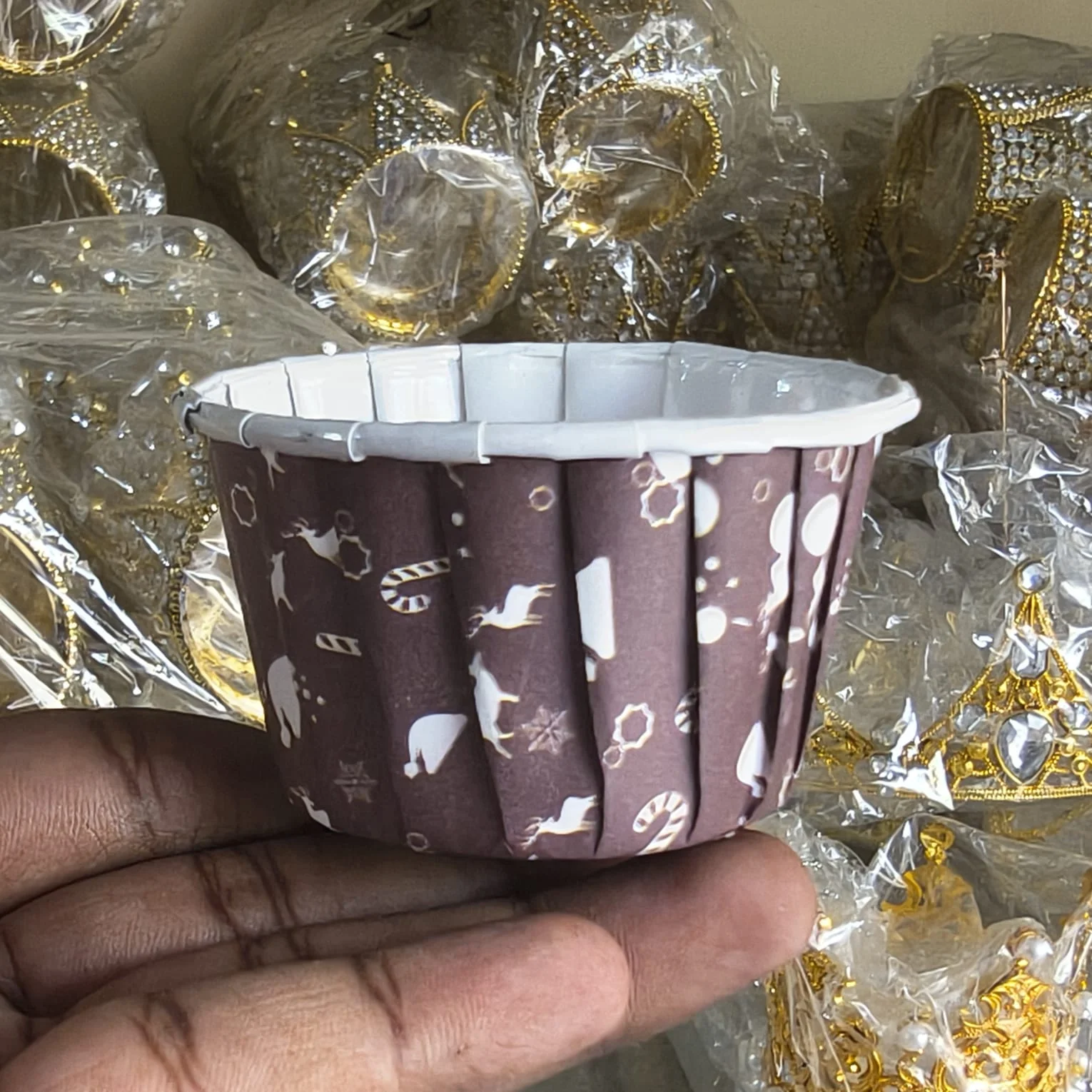 Size 5 | Christmas Decorative Muffin Cup | Curl Edge | Cupcake Liner | Pack of 100 - Image 9
