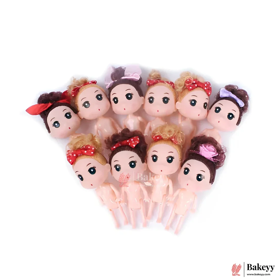 5 Inch Mini Doll Topper Set for Princess Cakes | Ideal for Cakes, Cupcakes & DIY Decorations | Pack of 10