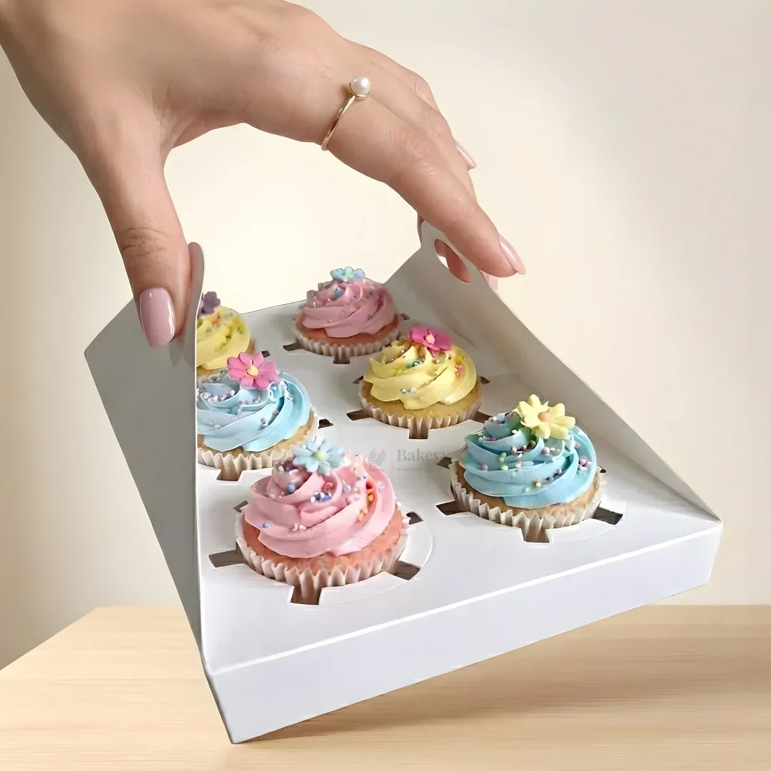 Cavity Cupcake Holder Tray | Bakery Cupcake Base Insert | Muffin Holder for Boxes | Pack of 25 - Image 2