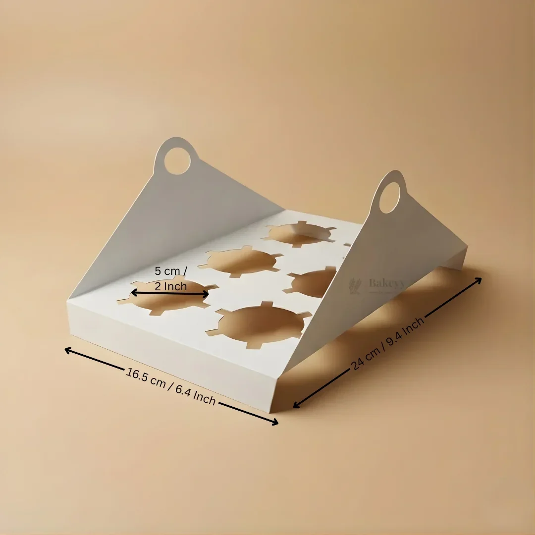 Cavity Cupcake Holder Tray | Bakery Cupcake Base Insert | Muffin Holder for Boxes | Pack of 25 - Image 5
