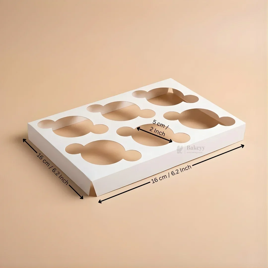 Cavity Cupcake Holder Tray | Bakery Cupcake Base Insert | Muffin Holder for Boxes | Pack of 25 - Image 7
