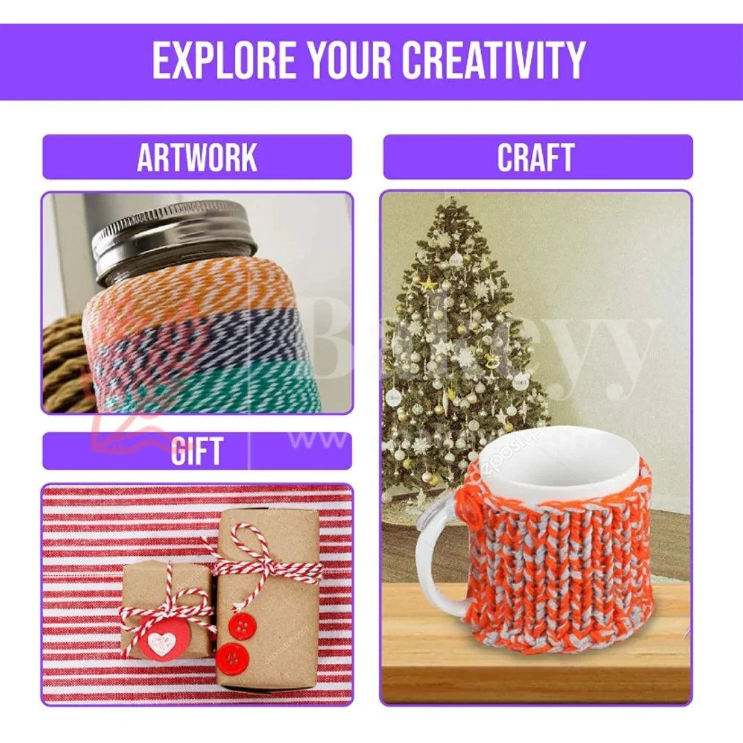 6 in 1 Gift Wrap Rope| Wrapping Twine Rope for Crafts and Gifts| 1 Piece - Image 4