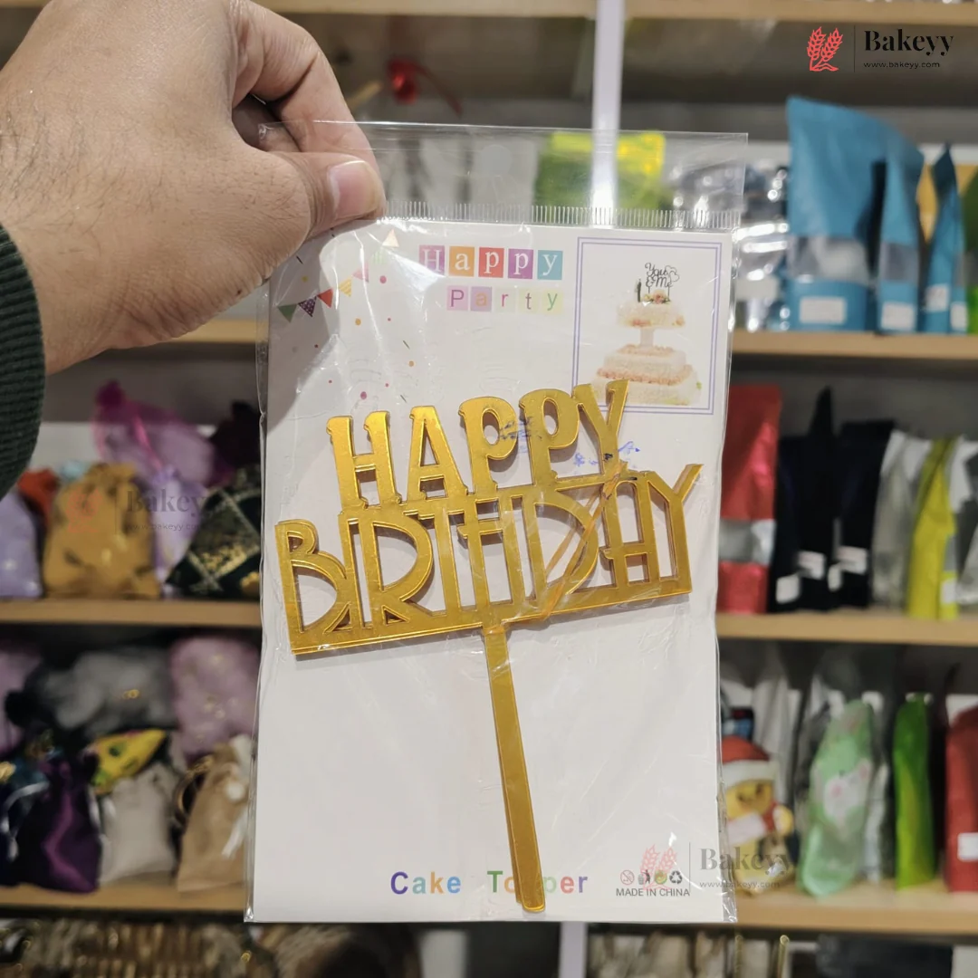 6 Inch Acrylic Cake Topper | Decorative Cake Topper for Celebrations | 10 Pieces Per Pack | Pack of 1 - Image 22