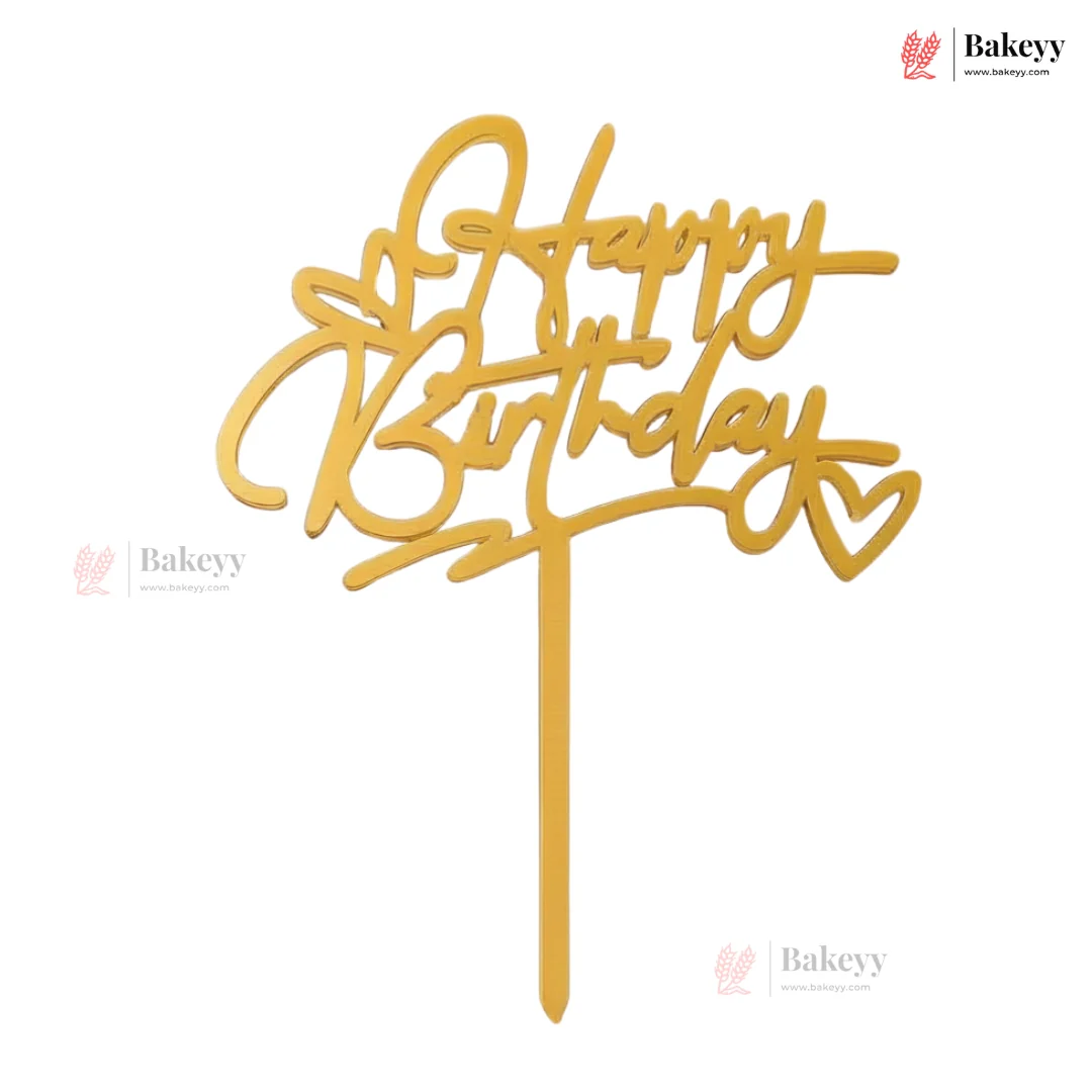6 Inch Acrylic Cake Topper | Decorative Cake Topper for Celebrations | 10 Pieces Per Pack | Pack of 1 - Image 3